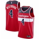 Men's Washington Wizards #4 Russell Westbrook Nike Red 2020-21 Swingman Jersey