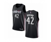 Men's Washington Wizards #42 Davis Bertans Authentic Black Basketball Jersey - City Edition
