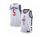 Men's Washington Wizards #5 Juwan Howard Swingman White Basketball Jersey 2019-20 City Edition