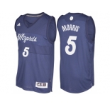 Men's Washington Wizards #5 Markieff Morris Navy Blue 2016 Christmas Day NBA Swingman Jersey