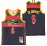 Men's Washington Wizards #6 The District Navy NBA Remix Jersey