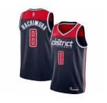 Men's Washington Wizards #8 Rui Hachimura Authentic Navy Blue Finished Basketball Jersey - Statement Edition