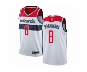 Men's Washington Wizards #8 Rui Hachimura Authentic White Basketball Jersey - Association Edition