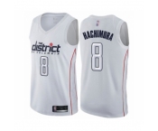 Men's Washington Wizards #8 Rui Hachimura Authentic White Basketball Jersey - City Edition