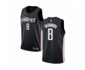 Men's Washington Wizards #8 Rui Hachimura Swingman Black Basketball Jersey - City Edition