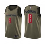 Men's Washington Wizards #8 Rui Hachimura Swingman Green Salute to Service Basketball Jersey