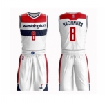 Men's Washington Wizards #8 Rui Hachimura Swingman White Basketball Suit Jersey - Association Edition