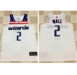 Nike Washington Wizards #2 John Wall White Stitched NBA Jersey