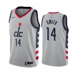 Nike Wizards #14 Ish Smith Gray NBA Swingman 2020-21 City Edition Jersey