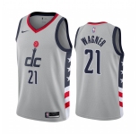 Nike Wizards #21 Moritz Wagner Gray NBA Swingman 2020-21 City Edition Jersey