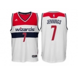 adidas Washington Wizards #7 Brandon Jennings White Swingman Home Jersey