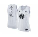 Women Nike Washington Wizards #2 John Wall White NBA Jordan Swingman 2018 All-Star Game Jersey