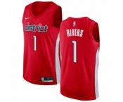 Women's Nike Washington Wizards #1 Austin Rivers Red Swingman Jersey - Earned Edition
