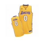 Men Adidas Los Angeles Lakers #0 Kyle Kuzma Swingman Gold Home NBA Jersey