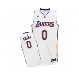 Men Adidas Los Angeles Lakers #0 Kyle Kuzma Swingman White Alternate NBA Jersey