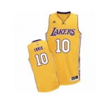 Men Adidas Los Angeles Lakers #10 Tyler Ennis Swingman Gold Home NBA Jersey