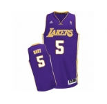 Men Adidas Los Angeles Lakers #5 Josh Hart Swingman Purple Road NBA Jersey
