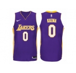 Men Los Angeles Lakers #0 Kyle Kuzma Purple 2017-18 Swingman NBA Jersey