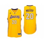 Men Los Angeles Lakers #20 Timofey Mozgov Home Gold New Swingman Jersey