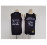 Men Los Angeles Lakers #23 LeBron James Black Stitched Basketball Jersey