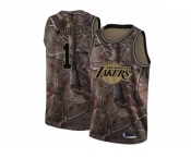 Men Nike Los Angeles Lakers #1 JaVale McGee Camo NBA Swingman Realtree Collection Jersey