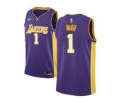 Men Nike Los Angeles Lakers #1 JaVale McGee Purple NBA Swingman Statement Edition Jersey