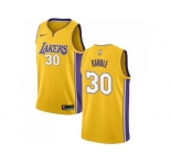 Men Nike Los Angeles Lakers #30 Julius Randle Gold Stitched NBA Swingman Jersey
