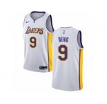 Men Nike Los Angeles Lakers #9 Luol Deng Authentic White NBA Jersey - Association Edition