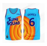 Men Tune Squad Lebron James #6 Space Jam Basketball Jersey