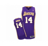 Men's Adidas Los Angeles Lakers #14 Brandon Ingram Authentic Purple Road NBA Jersey