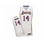 Men's Adidas Los Angeles Lakers #14 Brandon Ingram Authentic White Alternate NBA Jersey