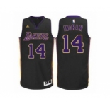 Men's Adidas Los Angeles Lakers #14 Brandon Ingram Swingman Black(Purple NO.) NBA Jersey