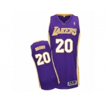 Men's Adidas Los Angeles Lakers #20 Timofey Mozgov Authentic Purple Road NBA Jersey