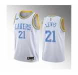 Men's Los Angeles Lakers #21 Maxwell Lewis White 2023 Draft Association Edition Stitched Basketball Jersey