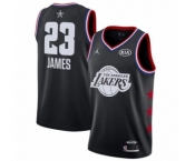 Men's Los Angeles Lakers #23 LeBron James Swingman Black 2019 All-Star Game Basketball Jersey