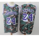 Men's Los Angeles Lakers #24 Kobe Bryant Authentic Camo  Basketball Jersey