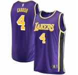 Men's Los Angeles Lakers #4 Alex Caruso Fanatics Branded Purple 2020-21 Fast Break Replica Jersey