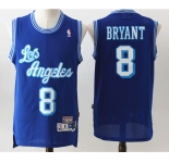 Men's Los Angeles Lakers #8 Kobe Bryant  Authentic Blue Throwback  Basketball Jersey