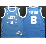 Men's Los Angeles Lakers #8 Kobe Bryant  Authentic Light Blue All-Star Throwback  Basketball Jersey