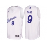 Men's Los Angeles Lakers #9 Luol Deng 2016 Christmas Day White NBA Swingman Jersey
