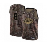 Men's Nike Los Angeles Lakers #1 JaVale McGee Swingman Camo Realtree Collection NBA Jersey