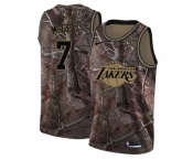 Men's Nike Los Angeles Lakers #1 JaVale McGee Swingman Camo Realtree Collection NBA Jersey