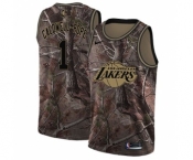 Men's Nike Los Angeles Lakers #1 Kentavious Caldwell-Pope Swingman Camo Realtree Collection NBA Jersey