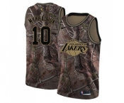 Men's Nike Los Angeles Lakers #10 Sviatoslav Mykhailiuk Swingman Camo Realtree Collection NBA Jersey