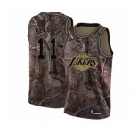 Men's Nike Los Angeles Lakers #11 Michael Beasley Swingman Camo Realtree Collection NBA Jersey
