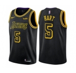 Men's Nike Los Angeles Lakers #5 Josh Hart Authentic Black City Edition NBA Jersey