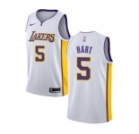 Men's Nike Los Angeles Lakers #5 Josh Hart Swingman White NBA Jersey - Association Edition