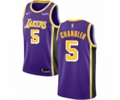 Men's Nike Los Angeles Lakers #5 Tyson Chandler Authentic Purple NBA Jersey - Statement Edition