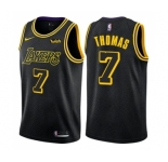Men's Nike Los Angeles Lakers #7 Isaiah Thomas Swingman Black City Edition NBA Jersey