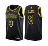 Men's Nike Los Angeles Lakers #9 Luol Deng Swingman Black City Edition NBA Jersey